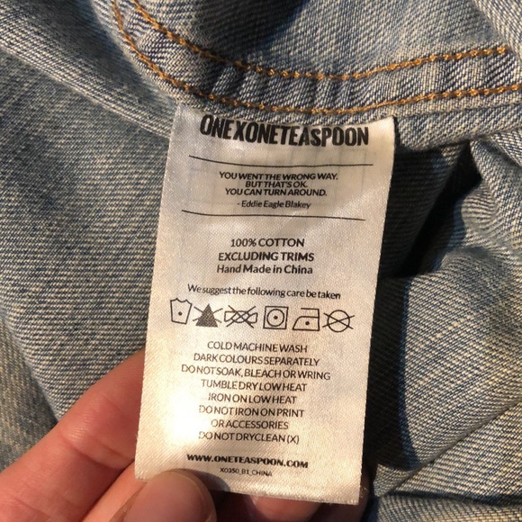 One Teaspoon distressed/western style denim shirt - Picture 9 of 9